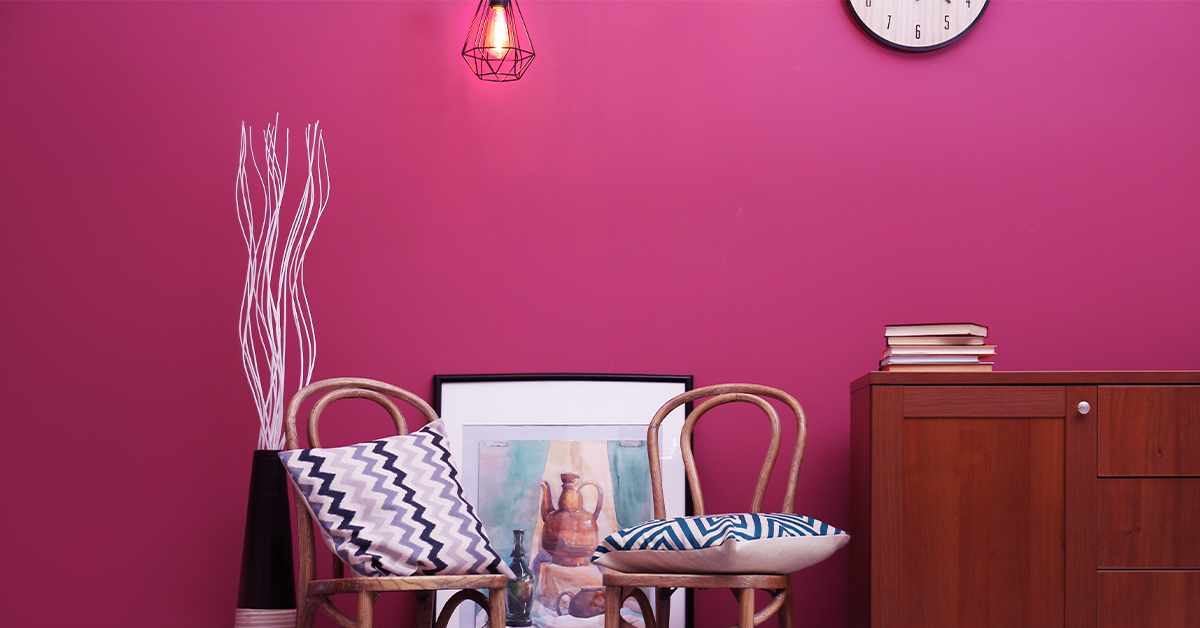 Pink wallpaper  On-trend hues add personality to your home
