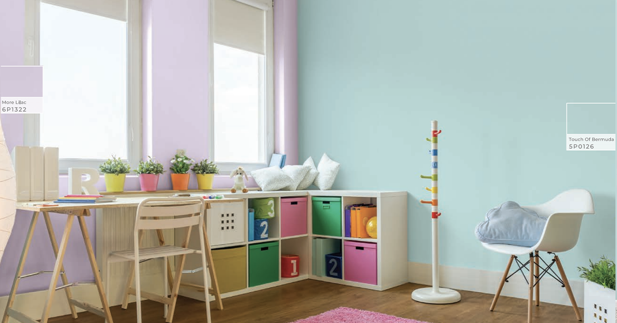 Kids Room With Pastel Wall Shades