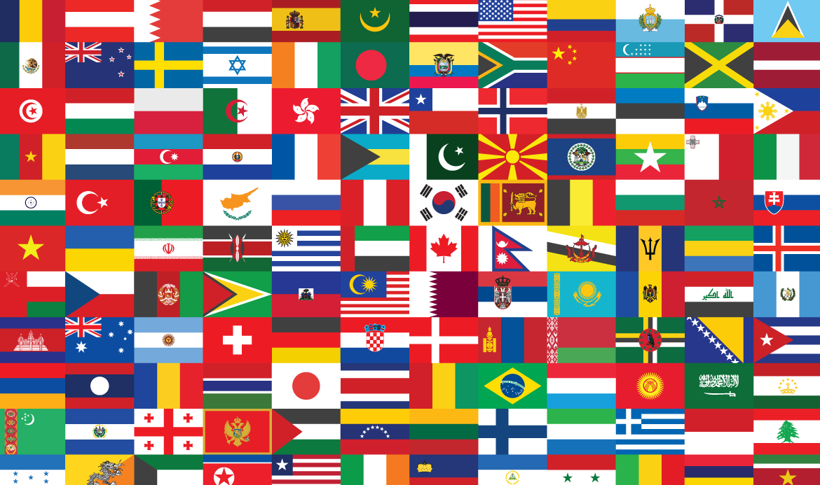 united nations flags with names