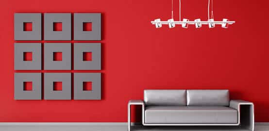 Red Colour Interior wall paint image